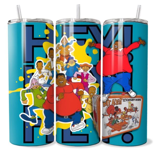 POP Fat Albert Cartoon Inspired 20oz Slim Stainless Steel Tumbler