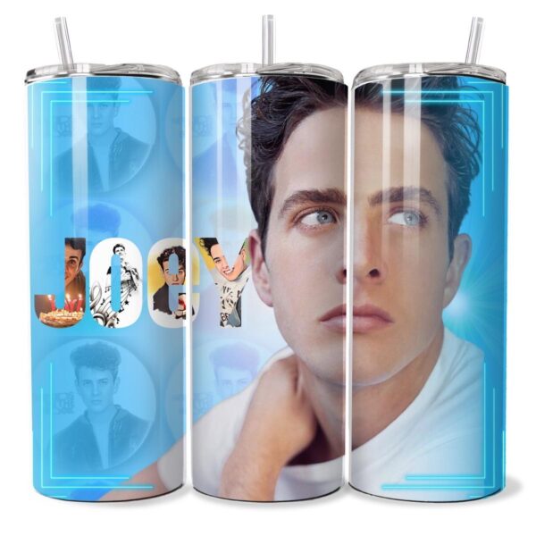 Joey McIntrye NKOTB Inspired Stainless Steel 20oz Slim Tumbler Bottle Cup