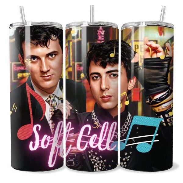 Soft Cell inspired 80’s music tumbler Bottle Drinkware