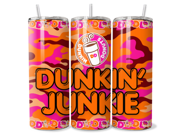 Dunkin’ Junkies Stainless Steel 20oz or 30oz Slim Tumbler - Image 2